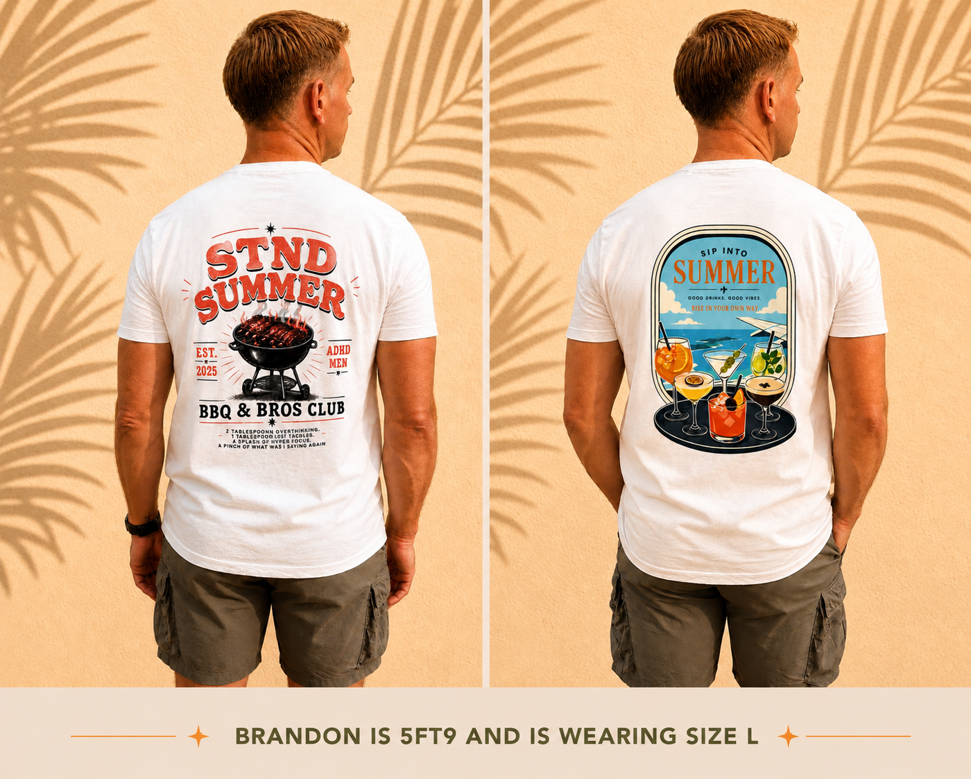 STND Summer Men's Slim Fit Tee | Neurodivergent-Led Streetwear - STND Collective