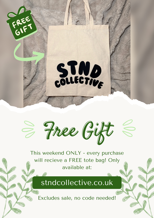 STND Recycled Cotton Tote Bag | Sustainable Streetwear Accessory