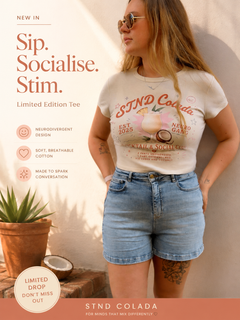 STND Summer Women's Baby Tee | Neurodivergent-Led Streetwear - STND Collective